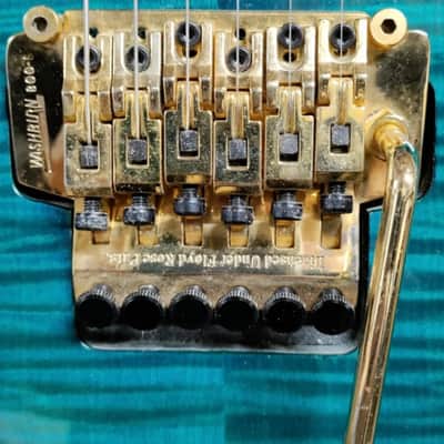 ⚠️ 1993 Washburn USA MG-70 Teal Flame! SSH PUs! Excellent Condition! ⚠️ image 5