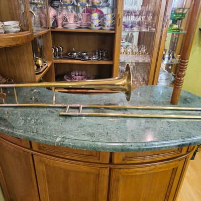 Vintage Orpheus Trombone Kyiv Ukraine 1969 #567 — Brass w/ Original Case image 6