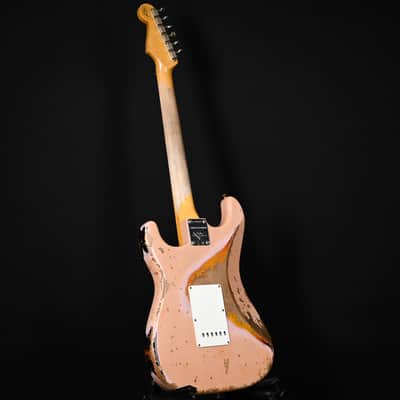 Fender Custom Shop Limited Edition '59 Stratocaster Super Heavy Relic- Aged Dirty Shell Pink/ Chocolate 3 Tone Sunburst 2025 (CZ586151) image 16
