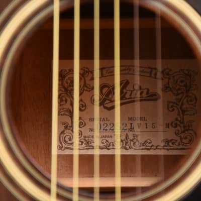 Aria LW15MS – 1980s Japan Vintage Dreadnought Western guitar + Case! image 7
