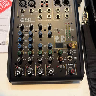 RCF F6X 6-Channel Multi-FX Analog PA Live Sound Mixing Console with Case image 2