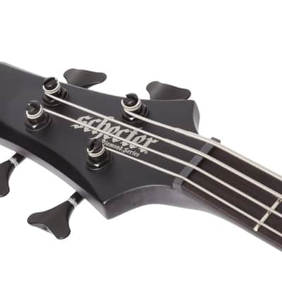 Schecter Stiletto-4 Stealth Pro EX LH Satin Black image 11