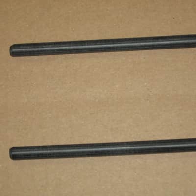 one pair new old stock Gambal GPL(UG13GPLXX) Percussive Keyboard Mallets (for xylophones and glockenspiels), 1 inch Clear (but cloudy) Hard Nylon Ball Heads with Black Synthetic Shafts, with original packaging - from 1990s - early 2000s image 13