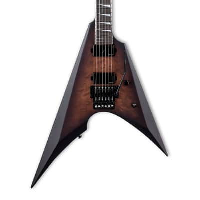 ESP LTD Arrow-1000QM Electric Guitar - Dark Brown Sunburst image 1