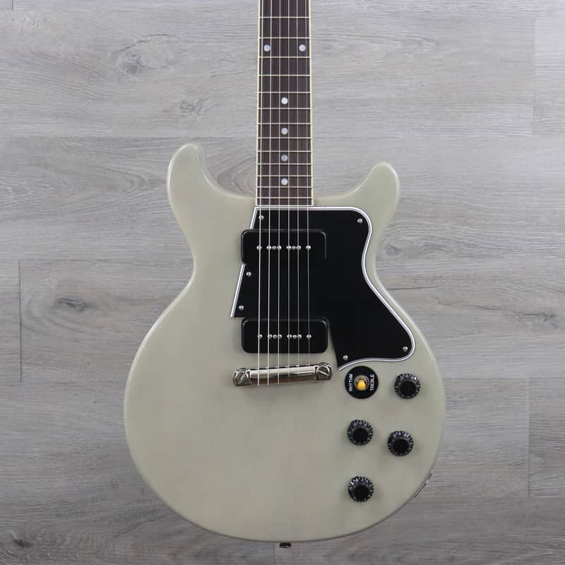Epiphone "Inspired by Gibson Custom" '60 Les Paul Special Double Cutaway TV White With Original Hardshell Case! image 1