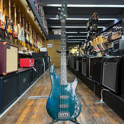 G&L USA El Toro Bass Guitar 1985 Transparent Blue w/Original Hard Case image 4