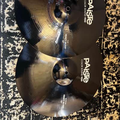 Mint Paiste 15" Color Sound 900 Series Heavy Hi-Hat Cymbals (Pair) - Black image 1
