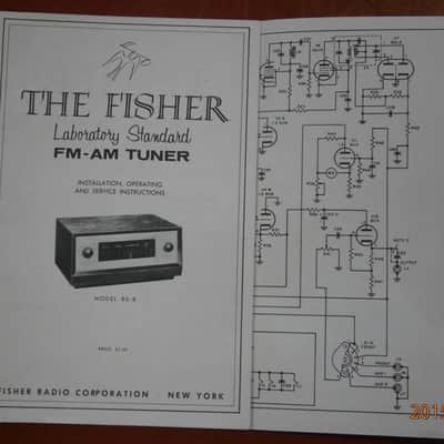 Fisher 80-R Tube Tuner/Receiver 1950's Gold image 12