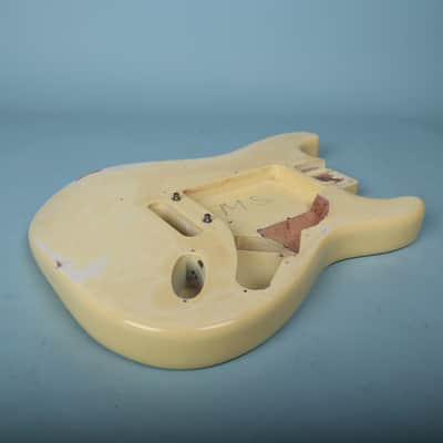 1994 Fender USA Stratocaster Guitar Body Vintage White image 3