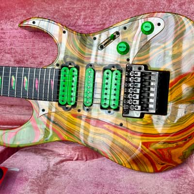 Ibanez UV77-MC Steve Vai Signature Universe 1991 - Multi-Color image 15