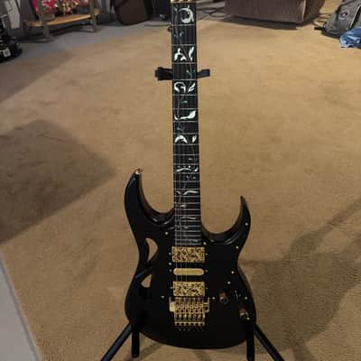 Ibanez Pia Onyx Black with matching DiMarzio Strap (2024) image 2