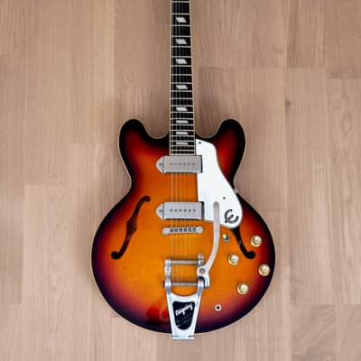 1996 Epiphone Casino '65 VT-VS Vintage Reissue Sunburst w/ Bigsby & Case, Peerless image 2