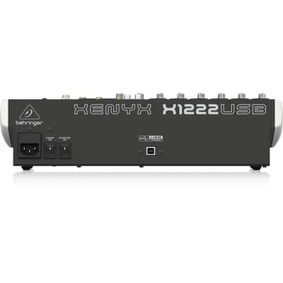 Behringer XENYX X1222USB Premium 12-Input 2/2-Bus Mixer with XENYX Mic Preamps and Compressors, British EQs - With 2 Pack 15' 8mm XLR Microphone Cables image 11