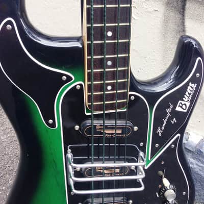 1966 Burns Shadows Bass Greenburst image 10