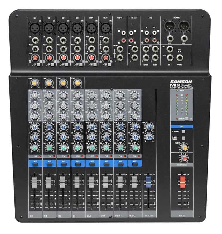 Samson MXP144 MixPad Series 14-Input Analog Mixer image 1