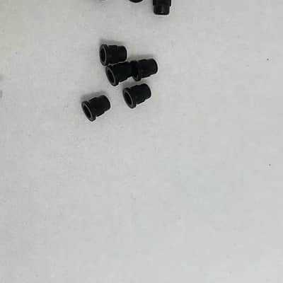 Bulk lot of 40 Bass string retaining bushings ferrules brass with black finish perfect for luthier repairs image 2
