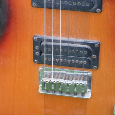 Carvin electric guitar neck thru sunburst image 4