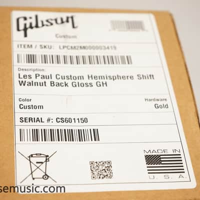 Gibson Exclusive M2M Les Paul Custom - Hemisphere Shift - Walnut Back Gloss image 19