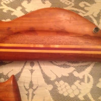 Wishbass Fretless Handmade 2010 Natural Cherry Left Handed image 10