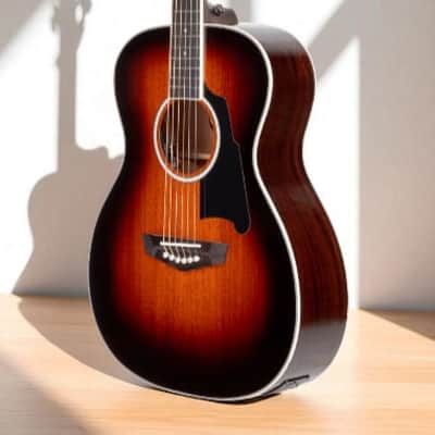D'Angelico Excel Tammany Acoustic-Electric Guitar â€“ Mahogany Burst, Solid Sitka Spruce Top, Fishman Sonitone image 3