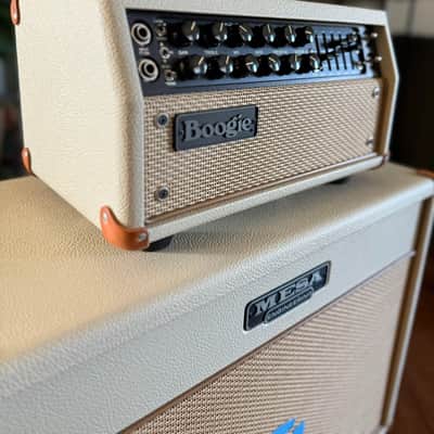Mesa Boogie Mark Five 25 2-Channel 25-Watt Guitar Amp Head and Matching Lone Star Cab in Cream - 2017 image 3