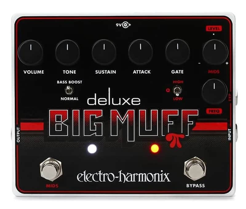 Electro-Harmonix Deluxe Big Muff Pi Distortion / Sustainer - Black / Red image 1