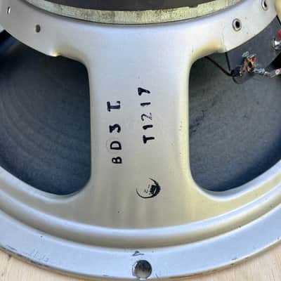 Vintage 1971 Celestion Greenback G12H 30w 16ohm 75hZ T1217 12" Speaker image 2
