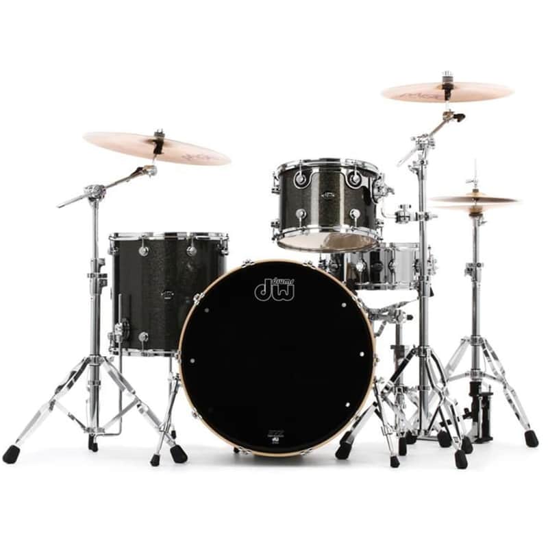 DW Performance Series 3pc Drum Kit - Pewter Sparkle image 1