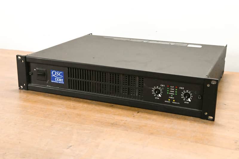 QSC CX302 2-Channel Power Amplifier CG0127J image 1