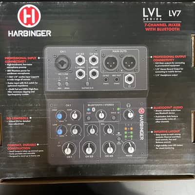 Harbinger LV7 7-Channel Analog Mixer With Bluetooth *Display Savings* image 2