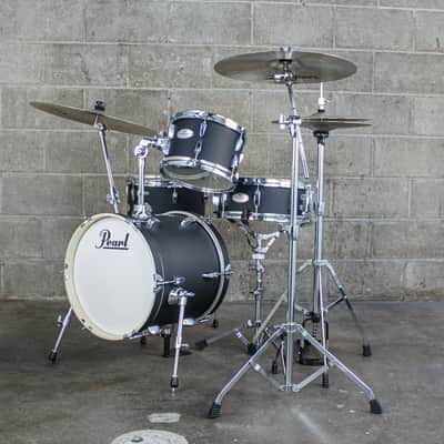 Pearl Midtown 4-Piece Drum Kit (16,10,13,SD) with Hardware - Matte Asphalt Black image 10
