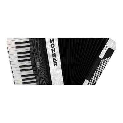 Hohner Bravo III 72 Chromatic Piano Key Accordion (Pearl White) image 4