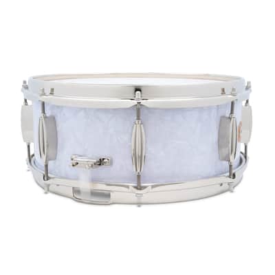 Slingerland Radio King Artist Snare Drum 14x5.5 White Marine Pearl image 3