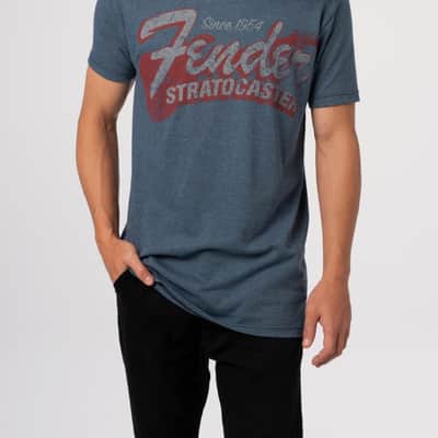 Genuine Fender since 1954 Strat T-Shirt, Blue, XXL (2XL) 910-1290-887 image 1