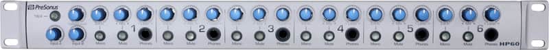 PreSonus HP60 6-Channel Headphone Mixing System Silver