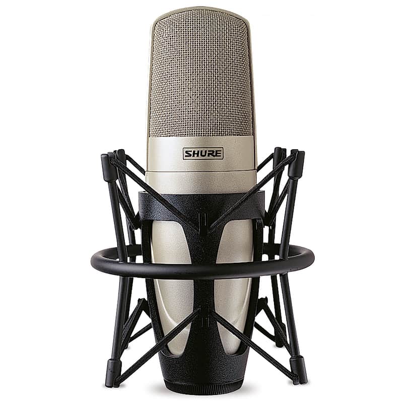 Shure KSM32 Studio Condenser Microphone, Champagne, with Shock Mount, Open Box (Like New) image 1