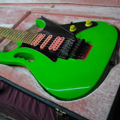 Ibanez JEM777-LG Steve Vai Signature with Edge Tremolo 1987 - 1988 - Loch Ness Green image 8
