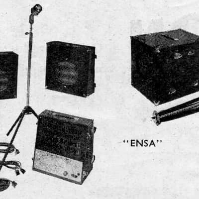 Grampian 'ENSA' Vintage Tube Power Amplifier and Microphone 1940s image 8