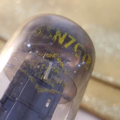 Raytheon JAN-JRP-6SN7WGT tNOS AT1000 TESTED Balanced! PI Vacuum Tube military brown base dual triode 1956-1959 image 7