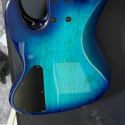 Sadowsky NYC Jazz - Brazilian fret board ! 2011 - blue burst poly image 2