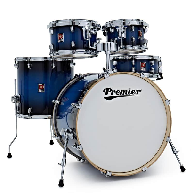 Premier Artist Series 22" Five-Piece Birch Drum Kit Shell Pack Indigo Burst PAB22-5SP1INB image 1