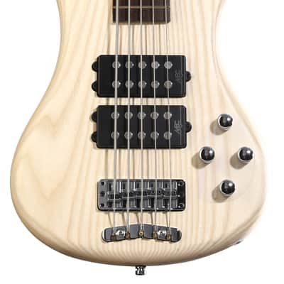 Warwick RockBass Corvette $$ 5-string Electric Bass Guitar - Natural Transparent Satin image 3
