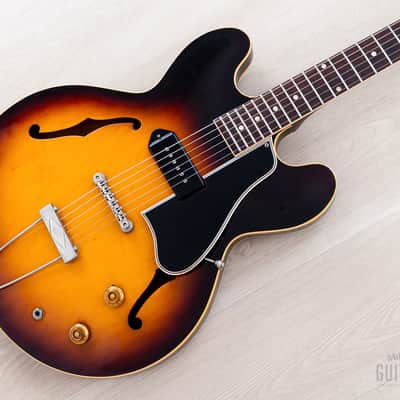 1960 Gibson ES-330 T Vintage Thinline Electric Guitar Sunburst, 100% Original w/ Case