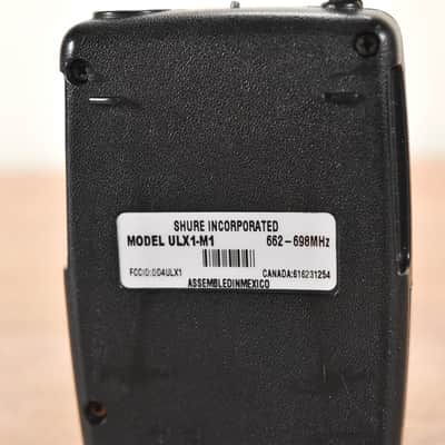 Shure ULX1-M1 Wireless Belt Pack Transmitter - M1 Band CG001U0 image 5