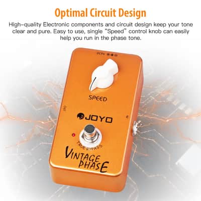 Joyo JF-06 Vintage Phase Effect Pedal Beautifully Re-Creates Classic Phaser Sounds of 70's for Electric Guitar Effect - True Bypass image 3