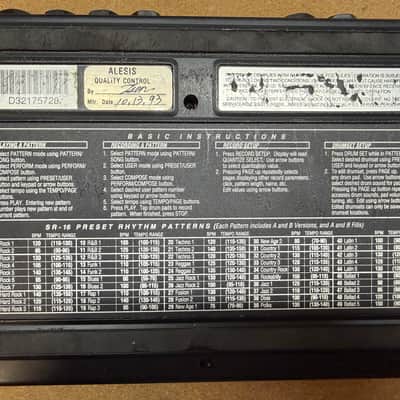 Alesis SR-16 Drum Machine 90s - Black image 5