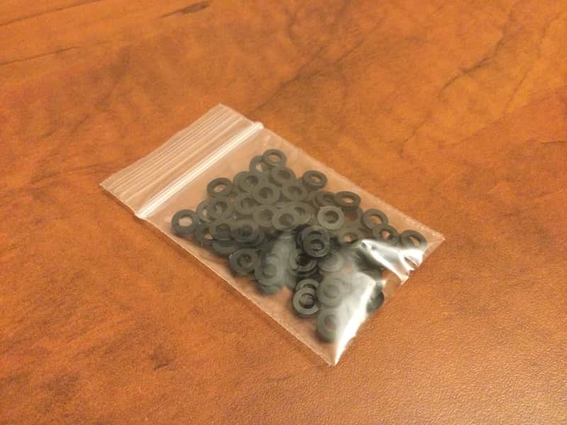 M3 Nylon Washers - Pack of 100 - Black - Midiverse Modular image 1
