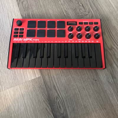 Akai MPK Mini MKIII 25-Key MIDI Controller 2020 - Present - Red with Black Keys