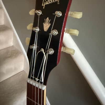 Left handed lefty Gibson Memphis '63 ES-335 Block 2015 - Sixties Cherry VOS image 12