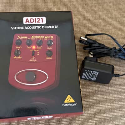 Behringer ADI21 V-Tone Acoustic Amp Modeler with power adapter image 2